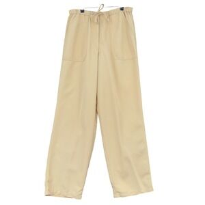 Directives Wide Leg Pants Women M Lyocell Rayon Polyester Tan